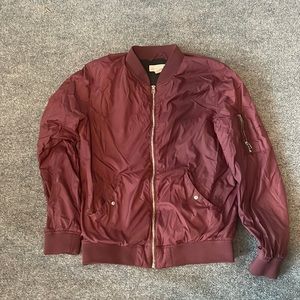 Maroon Bomber Jacket ($15)